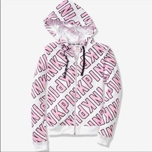 RARE Pink Victoria secret Bling hoodie